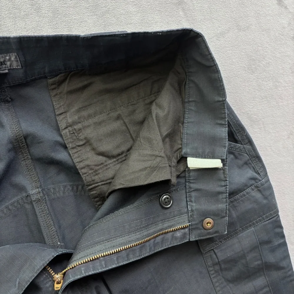 5.11 Tactical Series Mens Cargo Pants Navy Blue Ripstop Work Trousers 36x31